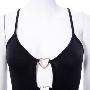 Spalline Spaghetti Sexy traforato Cross Bondage <span class=keywords><strong>Mini</strong></span> <span class=keywords><strong>abito</strong></span> Clubwear per le donne del partito - Product Image 5