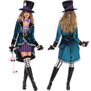 Disfraz de Halloween para Mujer, Disfraz de Payaso, Bruja, Monja, Sombrerero Loco, con Sombrero y Capa para Fiesta Temática, Carnaval, 4ourcostumes - Product Image 3