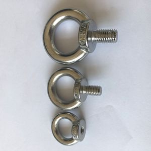 Pernos de Anillo de Acero Inoxidable Eda M6 M8 M10 con Acabado de Zinc Pulido, Accesorios de Anillo de Elevación para Uso General - Product Image 4