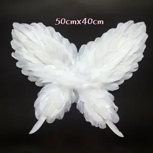 Wholesale Halloween party Cosplay Costume Colorful baby child Feather Angel Wings Butterfly wing