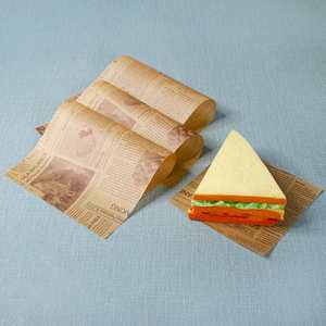 Sandwich <b>Paper</b> Food Wrapping Unbleached Baking Wood Pulp Custom <b>Greaseproof</b> <b>Paper</b> for Cooking - Product Image 4