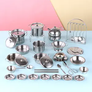 OEM Popular 27PCS Children Can Cook Simulation Talented Chef Kitchen Set, Kids Pretend Play Set, Pretend Play Toys for Kids