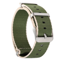 Bracelet de montre en nylon coloré de haute qualité, tissu respirant tissé, bracelet de sport avec boucle en acier inoxydable pour hommes et femmes