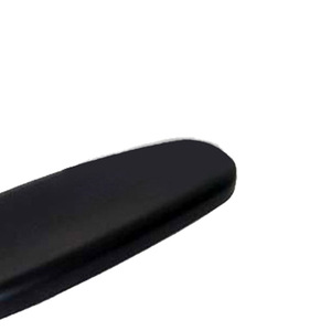 Chaise de bureau pivotante P51, accoudoirs en PU noir, chaise de bureau confortable - Product Image 2