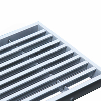 HVAC Grille de filtre à air de retour de persienne à couche unique conventionnelle Grille de retour linéaire montée en blanc pour la ventilation