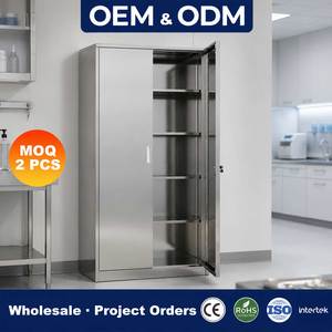 <span class=keywords><strong>Armoire</strong></span> de rangement verrouillable en acier inoxydable 201/304, prix usine, pour bureau/hôpital/<span class=keywords><strong>cuisine</strong></span>, prise en charge OEM/ODM - Product Image 1