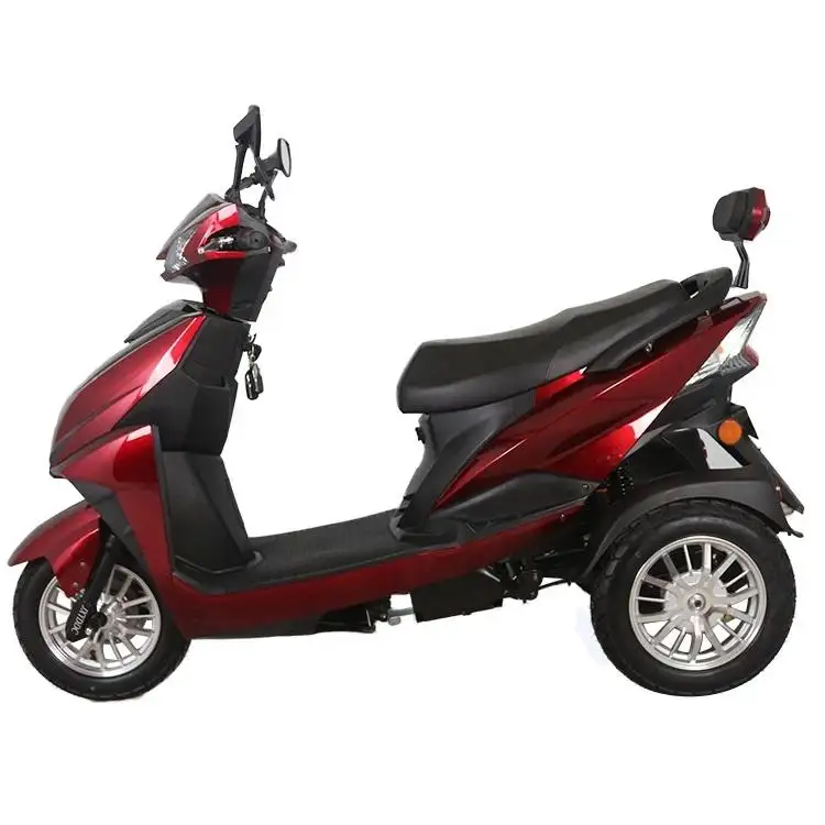 Hot sell electric tricycle motorcycle electric scooters wheel disability with padals for adults