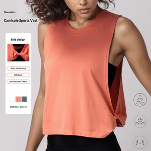 Débardeur de sport ample et respirant à séchage rapide pour <span class=keywords><strong>femme</strong></span> – Idéal pour la course et le fitness en été - Product Image 1