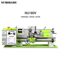 Tour à métaux miniature NU180V 350 mm, 750 W, sans balais, manuel, pour loisirs et bricolage