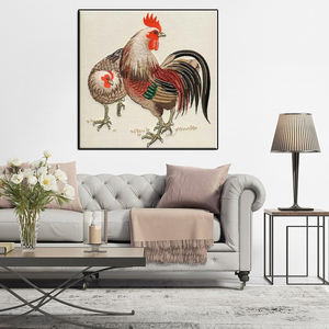 Art mural <span class=keywords><strong>moderne</strong></span> Les coqs mangent du riz Broderie diamantée faite à la main Mosaïque Point de croix Broderie diamantée complète 5d DIY <span class=keywords><strong>Peinture</strong></span> diamantée - Product Image 2