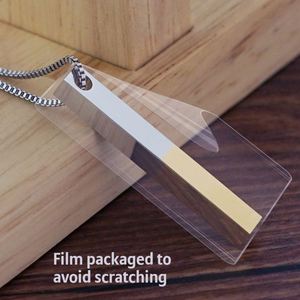 Sparkling Tiny Gold <b>Silver</b> Color Four Sides Engraving Personalized Blank Bar <b>Choker</b> Necklace Mounts for Women Men - Product Image 3