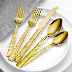Promotion Eco Friendly Stainless Steel Spoons Forks and Knife Flatware Tableware Luxury Cutlery Set for Wedding and Hotel