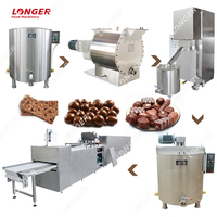 Machine d'enrobage automatique de fabrication de chocolat complète pour ligne de production de chocolat 500KG