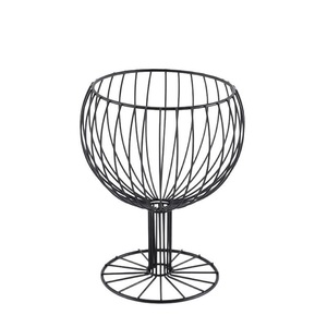 Corbeille à fruits en fer forgé laqué de style nordique, design classique, plateau portable pour aliments, capacité 0-1L, pour bonbons/produits secs domestiques - Product Image 1