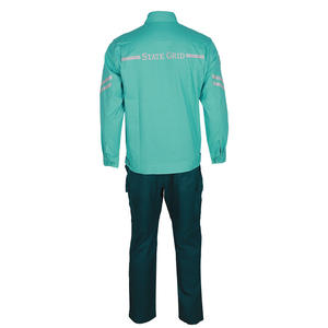 ชุดป้องกันไฟฟ้าสถิตย์สำหรับฤดูร้อน ผ้าฝ้ายผสมอะคริลิก ทนไฟ แยกชิ้นส่วน สำหรับงานอุตสาหกรรม - Product Image 3