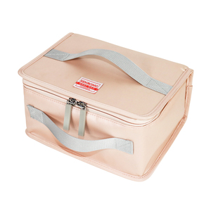 Bolsa de Pañales Multifuncional Portátil Aislada y Térmica de Poliéster Sólido Rosa y Azul con USB de Vietnam - Product Image 4