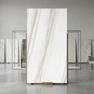 Limod Italian Marble Sintered Stone Porcelain Slabs 1600x3200mm Anti-Slip Silk White High Gloss Finish for Wall & Floor - Product Image 5