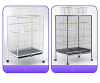 Cage à oiseaux portable pour la reproduction, en métal fin, pour animaux de compagnie, cage de voyage pour perroquets, nid, jaula para loros, cage à oiseaux