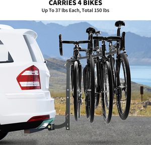 Oem supporto pieghevole camion suv auto portapacchi posteriore montate 2 3 4 bici e-bike porta bici - Product Image 6