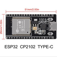 Papan Pengembangan ESP32 ESP-WROOM-32 CP2102 38Pin Tipe-C 2.4GHz Dual-core Laris Manis