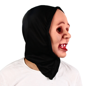Máscara de <span class=keywords><strong>Bruja</strong></span> de Látex, Terrorífica, de Anciano, para Fiesta de Halloween, <span class=keywords><strong>Disfraz</strong></span> de Cosplay con Capucha - Product Image 2