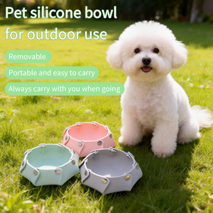 Tazón para Perro Redondeado de Silicona 100% Personalizado, Ecológico, Antideslizante, de Grado Alimenticio, Fácil de Limpiar, Impermeable - Product Image 2
