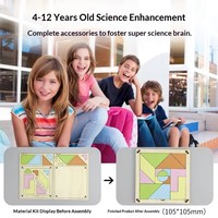 Rompecabezas Tangram DIY, Kit STEM de Madera, Juguete Educativo Montessori de Geometría para Niños, Juego de Ingenio, Regalo para el Regreso a Clases, Venta al Por Mayor