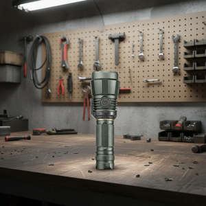 Lampe torche LED en aluminium rechargeable par USB Li-ion 1000+ lumens, étanche IP68, lumière du jour 6000K, faisceau large à 5 modes, intensité réglable, 2m - Product Image 3