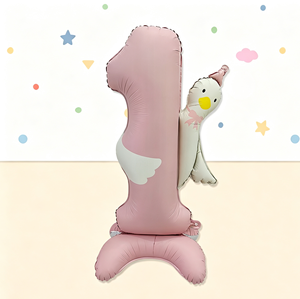 Palloncino in Mylar a Forma di Numero <span class=keywords><strong>1</strong></span> da 48 Pollici, Decorazione per Festa di Primo Compleanno, Palloncino per Bambini di Un <span class=keywords><strong>Anno</strong></span> - Product Image 2