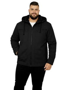 Custom Coated Casual Winter <b>Warm</b> Padded Pilot Bomber <b>Jacket</b> with Stand Collar Retro Windproof <b>Waterproof</b> for Men - Product Image 1