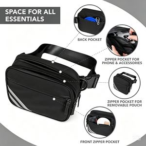 กระเป๋าใส่สัตว์เลี้ยงแบบพกพา BSCI GRS Pet Four Feet Bag Out and About สำหรับแมวและสุนัข ระบายอากาศได้ดี กระเป๋าสะพายอกแบบสี่ขา พับเก็บได้ อุปกรณ์สำหรับสัตว์เลี้ยง - Product Image 4