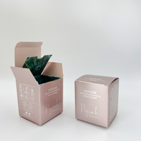 Boîte en papier personnalisée de luxe avec vernis inversé |   Emballage écologique et recyclable pour sérum de soin de la peau, crème pour le visage et huile essentielle