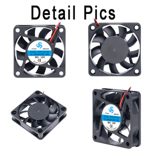 Bóng nhỏ mang 60x60x15mm OEM/ODM <span class=keywords><strong>Fan</strong></span> tiếng ồn thấp 5V 12V 24V <span class=keywords><strong>6015</strong></span> không chổi than <span class=keywords><strong>DC</strong></span> ống trục làm mát nhựa thiết bị y tế - Product Image 5