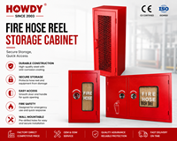 Armoire à Tuyau d'Incendie HOWDY, Boîte pour Tuyau d'Extinction et Extincteurs 40*60 60*90CM, Équipement de Lutte Contre l'Incendie de Haute Qualité