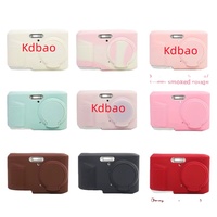 Étui de protection en gel de silicone Kdbao pour appareil photo Kodak FZ45, avec sangle de transport, couvercle, coque souple, résistant à l'usure, antichoc