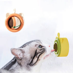 Jiangren boules en plastique d'herbe à chat biologique jouets à mâcher de santé dentaire pour animaux de compagnie naturels écologiques pour chats chatons soulagement de l'anxiété - Product Image 4