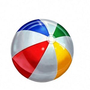 Ballon de plage gonflable en PVC écologique avec logo imprimé personnalisé - Product Image 4