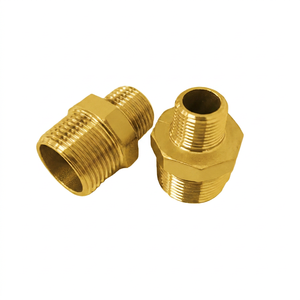 Raccord de tuyauterie hexagonal réducteur en laiton moulé sur mesure pour robinet de cuisine et de salle de bain - Product Image 1