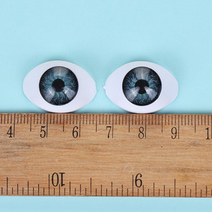 <span class=keywords><strong>Ojos</strong></span> de muñeca de plástico de resina, planos, acrílicos, baratos, azul, marrón, gris, Rojo - Product Image 4