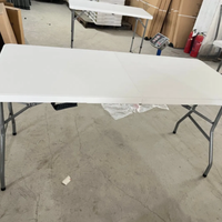 Vente en gros table pliante d'extérieur portable table de jardin pliable 4/6/8ft tables et chaises en plastique blanc pour événements et fêtes
