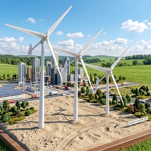 Sistema Generador de Energía Eólica Industrial Wind Supplier, 50kW, 380V, Eje Horizontal, Diámetro del Rotor de 12.6m - Product Image 1