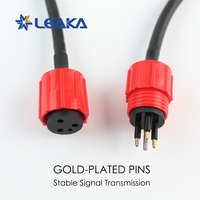 Conector de Cable Submarino Ultra Profundo de 3 Pines, Hermético IP69, 600V 10A, Rosca UNF Redonda Macho-Hembra de 7000M, 500+ Ciclos de Acoplamiento, para ROV/AUV