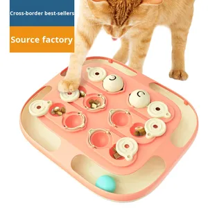 Juguete educativo ecológico para <span class=keywords><strong>gatos</strong></span> <span class=keywords><strong>al</strong></span> <span class=keywords><strong>por</strong></span> <span class=keywords><strong>mayor</strong></span> de fabricante de suministros para mascotas, túnel de plástico con bola de pista para <span class=keywords><strong>gatos</strong></span> para la búsqueda lenta del tesoro - Product Image 4