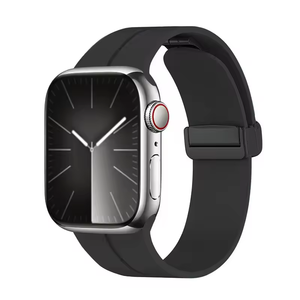 สายนาฬิกาซิลิโคนระบายอากาศได้ รุ่น Ultra Luxury All Watch Series ปรับได้ พับได้ พร้อมหัวเข็มขัดแม่เหล็ก สายหรูหรา - Product Image 5