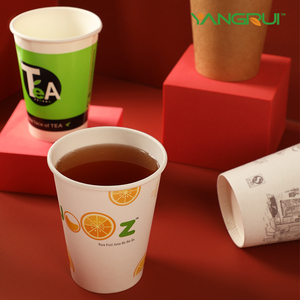 Takeout có thể tái chế 8oz cốc giấy nước lạnh nước trái cây thịt nướng dã ngoại bên ngoài trời giấy uống ly - Product Image 6