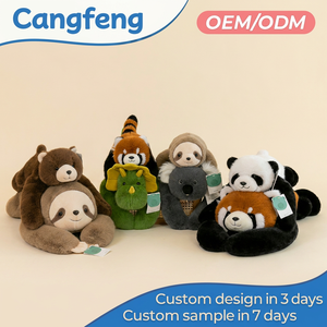 Venta al por mayor de fábrica: Peluche suave y apilable de Perezoso, Panda Rojo, <span class=keywords><strong>Koala</strong></span>, Panda, Juguete de Peluche, Muñeco de Animal de Peluche para Regalo de Cumpleaños y Decoración para Niños - Product Image 1