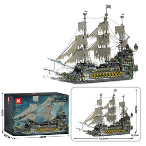 Bateau <span class=keywords><strong>pirate</strong></span> le Flying Dutchman, modèle <span class=keywords><strong>de</strong></span> bateau du film Pirates des Caraïbes, blocs <span class=keywords><strong>de</strong></span> construction pour enfants et adultes - Product Image 2