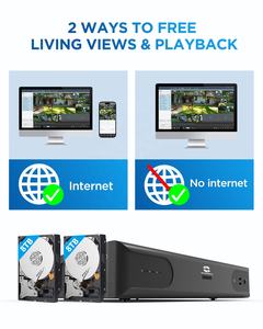 Système de surveillance par caméra de sécurité 4K à 64 canaux GWSECU, 48X 8Mp, caméra IP étanche de type bullet, système de caméra NVR commercial pour entreprises - Product Image 5