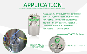 Honclay cbb65b 30/5 UF 30 + 5 MFD 370V hoặc 440V cbb65 Chạy kép thay thế tụ điện bơm nhiệt điều kiện không khí tụ điện - Product Image 4