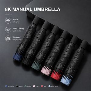 Parapluie pliable 3 volets personnalisé en usine, coupe-vent, pour événement promotionnel, cadeau d'entreprise, impression de logo, protection contre la pluie et le soleil - Product Image 2